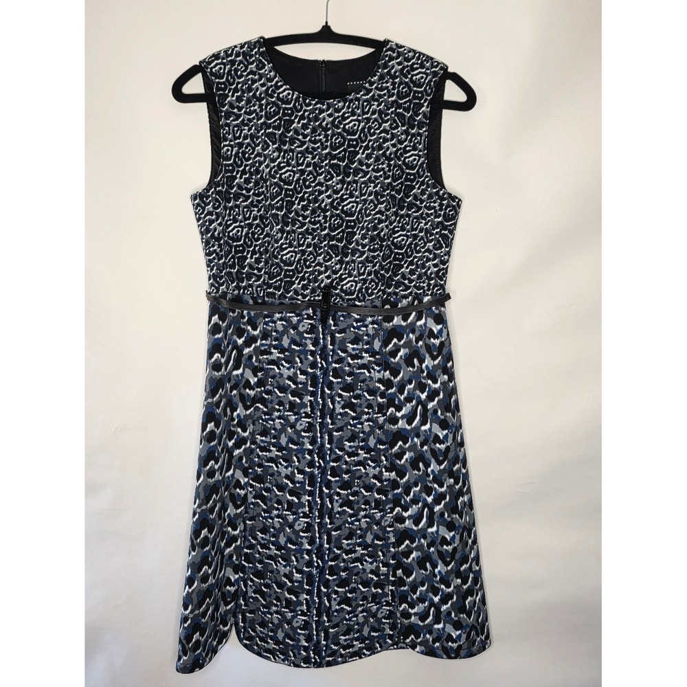 Longchamp Sleeveless Sheath Dress Size 36/ US 4 Mixed Print Structured Office